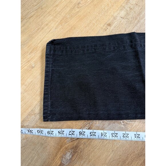 Levis Mens Black 501 Black Wash Denim Straight Leg Jeans 36x32 Y2K 30" - Picture 6 of 8
